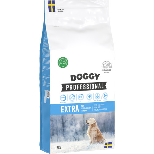 Doggy Professional Extra Hundfoder 18kg