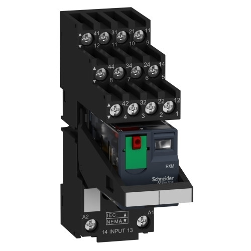 SCHNEIDER ELECTRIC Schneider Electric RXM4AB2B7PVS, Svart, 24 V, UL 508 EN/IEC...