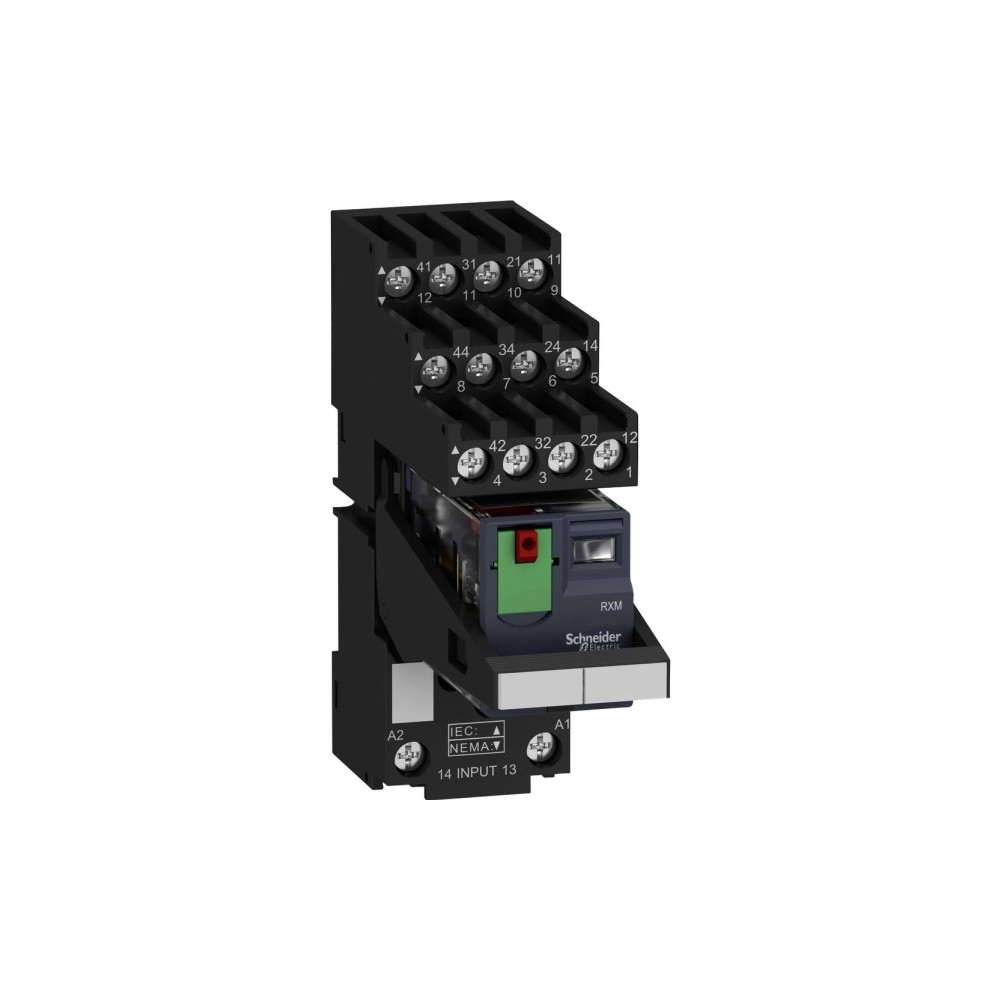 Produktbild för Schneider Electric RXM4AB2B7PVS, Svart, 24 V, UL 508 EN/IEC...