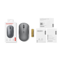 Produktbild för Lenovo 700 - mus - flera enheter - Bluetooth 5.3, 2.4 GHz - luna gray