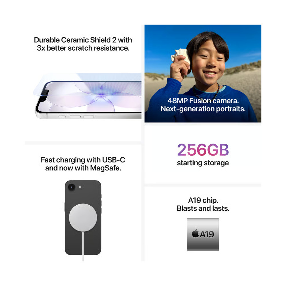 Produktbild för Apple iPhone 17e 256 GB - Svart