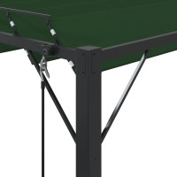 Produktbild för Gazebo med louvred tak 3 x 4 x 2,14 m Grön Duk och Aluminium