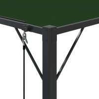 Produktbild för Gazebo med louvred tak 3 x 4 x 2,14 m Grön Duk och Aluminium