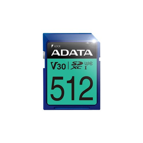 ADATA Technology ADATA Premier Pro SDXC UHS-I U3 Class 10 (V30S) - flash-minneskort - 512 GB - SDXC UHS-I - Övrigt inom minneskort