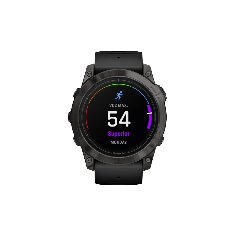 Produktbild för Garmin epix Pro Sapphire Edition 2a generation - titanium carbon gray DLC - Ja smart klocka med band - svart - 32 GB