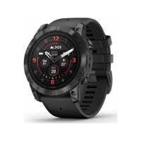 Produktbild för Garmin epix Pro Sapphire Edition 2a generation - titanium carbon gray DLC - Ja smart klocka med band - svart - 32 GB