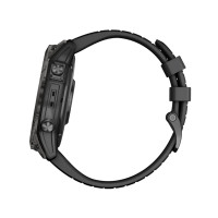 Produktbild för Garmin epix Pro Sapphire Edition 2a generation - titanium carbon gray DLC - Ja smart klocka med band - svart - 32 GB