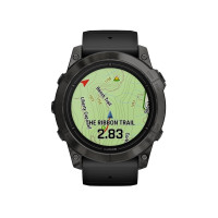 Produktbild för Garmin epix Pro Sapphire Edition 2a generation - titanium carbon gray DLC - Ja smart klocka med band - svart - 32 GB