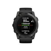 Produktbild för Garmin epix Pro Sapphire Edition 2a generation - titanium carbon gray DLC - Ja smart klocka med band - svart - 32 GB