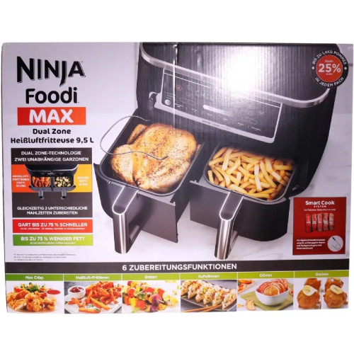 Ninja Ninja AF451EU Foodi MAX Dual Zone-airfryer med Smart Cook-sy...
