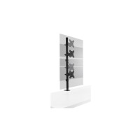 Produktbild för Kensington monteringssats - fullständig rörelse - för 2 LCD/plasmapaneler - vertikal stapling - svart