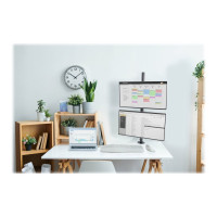 Produktbild för Kensington monteringssats - fullständig rörelse - för 2 LCD/plasmapaneler - vertikal stapling - svart