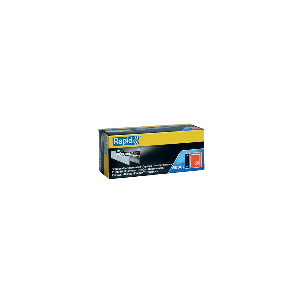 Produktbild för Rapid 11858810, Klammerpaket, 1 cm, 5000 häftklamrar, R53, R...