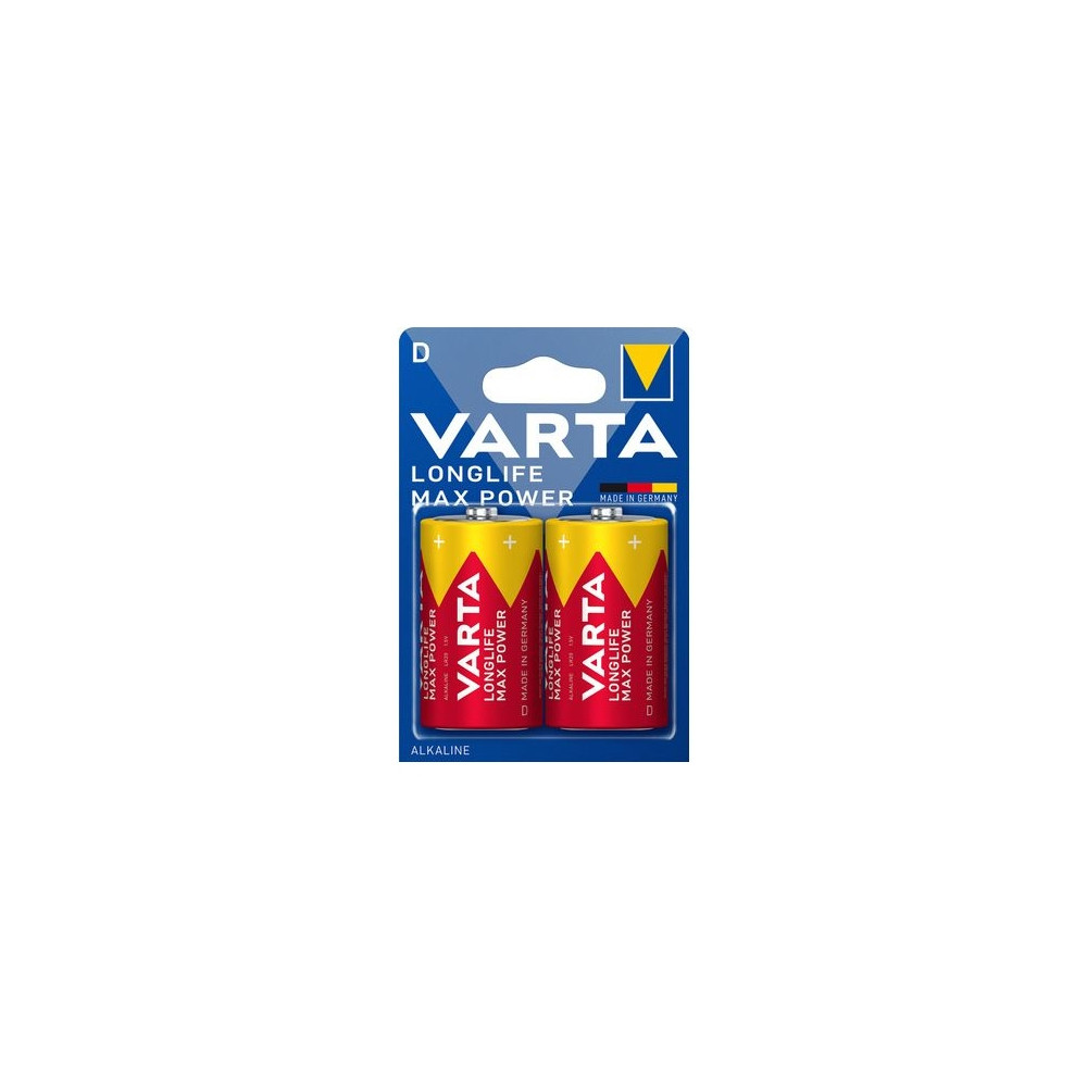 Produktbild för Varta 04720 101 422, LR20, Alkalisk, 1,5 V, 2 styck, Röd, Gu...