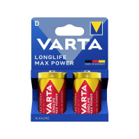Produktbild för Varta 04720 101 422, LR20, Alkalisk, 1,5 V, 2 styck, Röd, Gu...