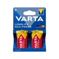 Produktbild för Varta 04720 101 422, LR20, Alkalisk, 1,5 V, 2 styck, Röd, Gu...