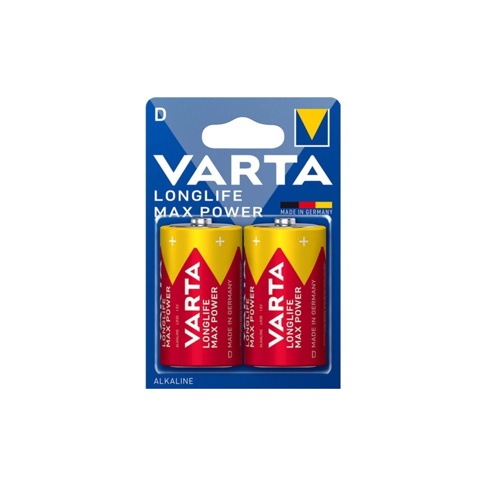Produktbild för Varta 04720 101 422, LR20, Alkalisk, 1,5 V, 2 styck, Röd, Gu...