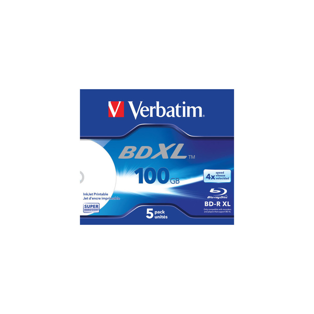 Produktbild för Verbatim - BD-R XL x 5 - 100 GB - lagringsmedier