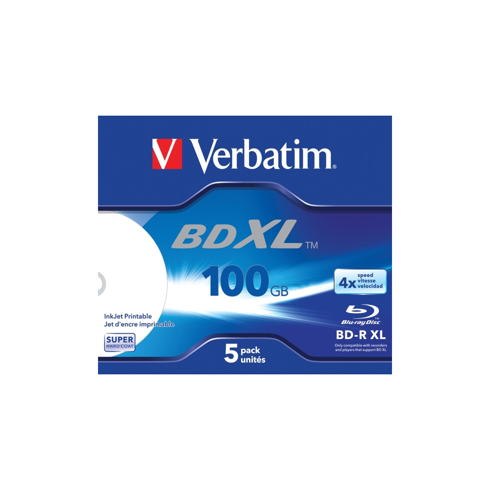 Produktbild för Verbatim - BD-R XL x 5 - 100 GB - lagringsmedier