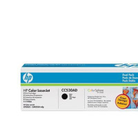 Produktbild för HP 304A - 2-pack - svart - original - LaserJet - tonerkassett (CC530AD)