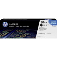 Produktbild för HP 304A - 2-pack - svart - original - LaserJet - tonerkassett (CC530AD)