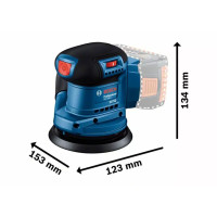 Produktbild för BOSCH GEX 185-LI PROFESSIONAL RANDOM ORBIT SANDER