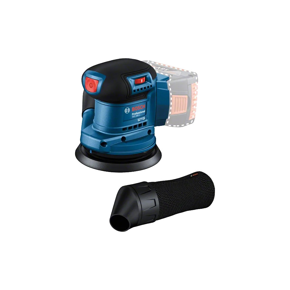 Produktbild för BOSCH GEX 185-LI PROFESSIONAL RANDOM ORBIT SANDER