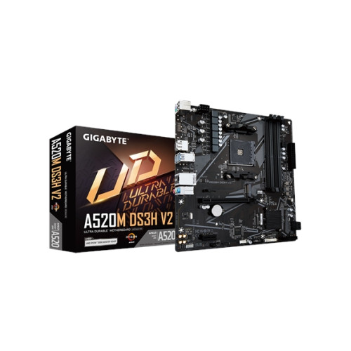 Gigabyte Technology GIGABYTE A520M DS3H V2, AMD, Uttag AM4, AMD Ryzen 3000 Serie...