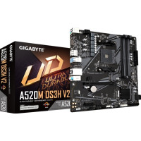 Produktbild för GIGABYTE A520M DS3H V2, AMD, Uttag AM4, AMD Ryzen 3000 Serie...