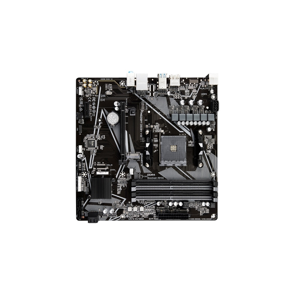 Produktbild för GIGABYTE A520M DS3H V2, AMD, Uttag AM4, AMD Ryzen 3000 Serie...