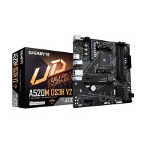 Produktbild för GIGABYTE A520M DS3H V2, AMD, Uttag AM4, AMD Ryzen 3000 Serie...