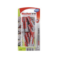 Produktbild för Fischer 534995, Kit med skruv och väggplugg, Tegel, Betong,...