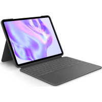 Produktbild för Logitech Combo Touch - tangentbord och foliefodral - med pekdyna - QWERTY - USA, internationellt - grafit Inmatningsenhet
