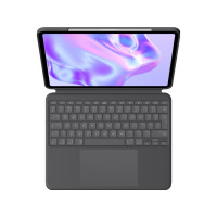 Produktbild för Logitech Combo Touch - tangentbord och foliefodral - med pekdyna - QWERTY - USA, internationellt - grafit Inmatningsenhet