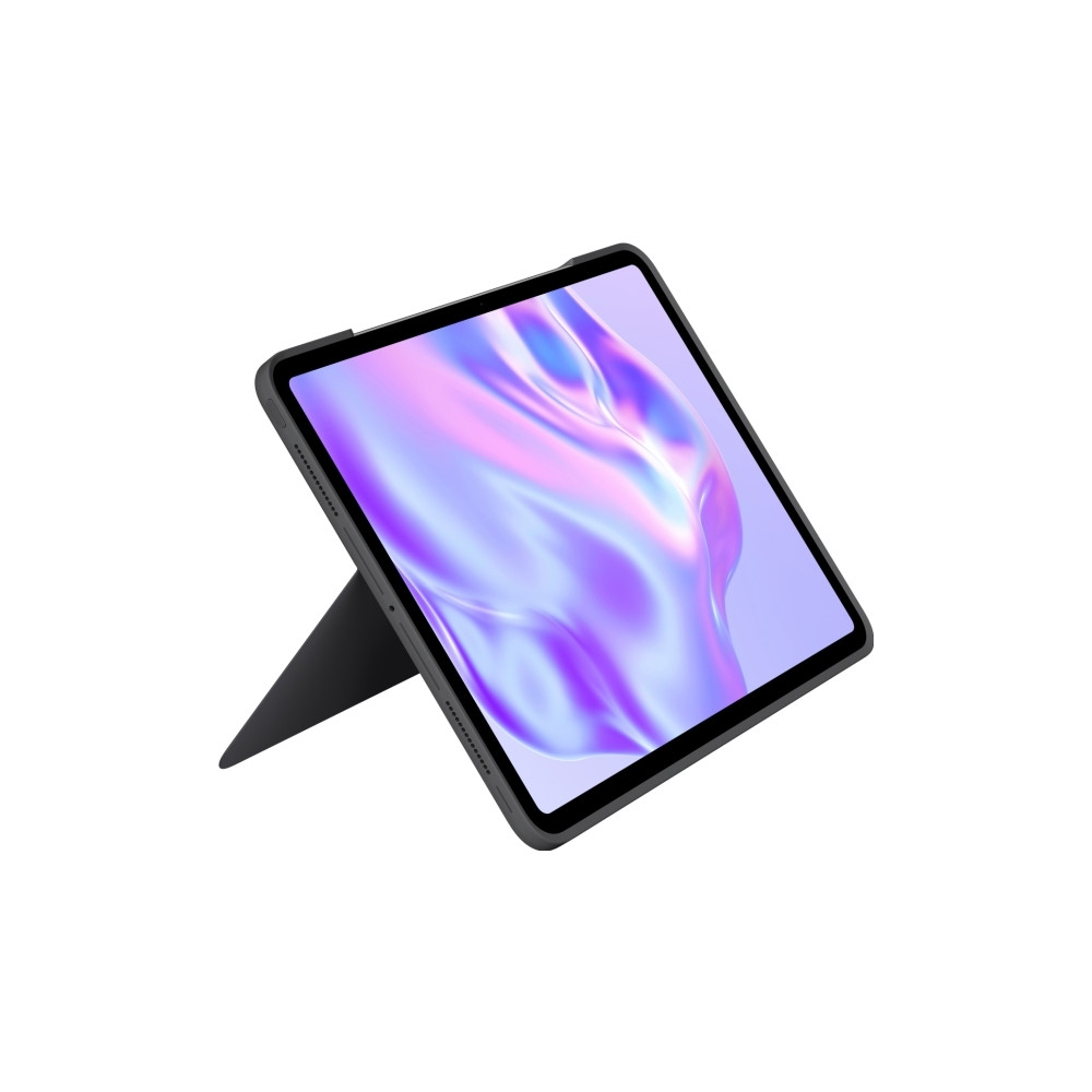 Produktbild för Logitech Combo Touch - tangentbord och foliefodral - med pekdyna - QWERTY - USA, internationellt - grafit Inmatningsenhet