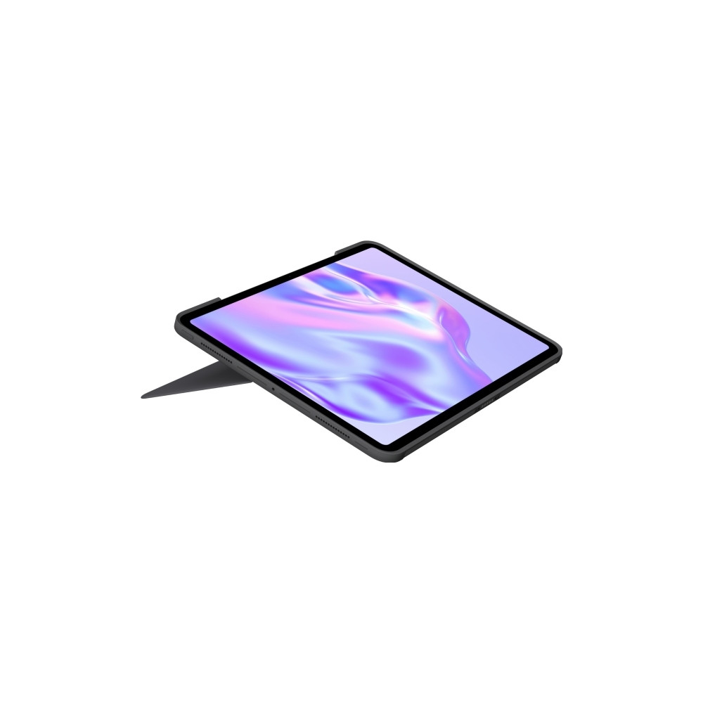 Produktbild för Logitech Combo Touch - tangentbord och foliefodral - med pekdyna - QWERTY - USA, internationellt - grafit Inmatningsenhet