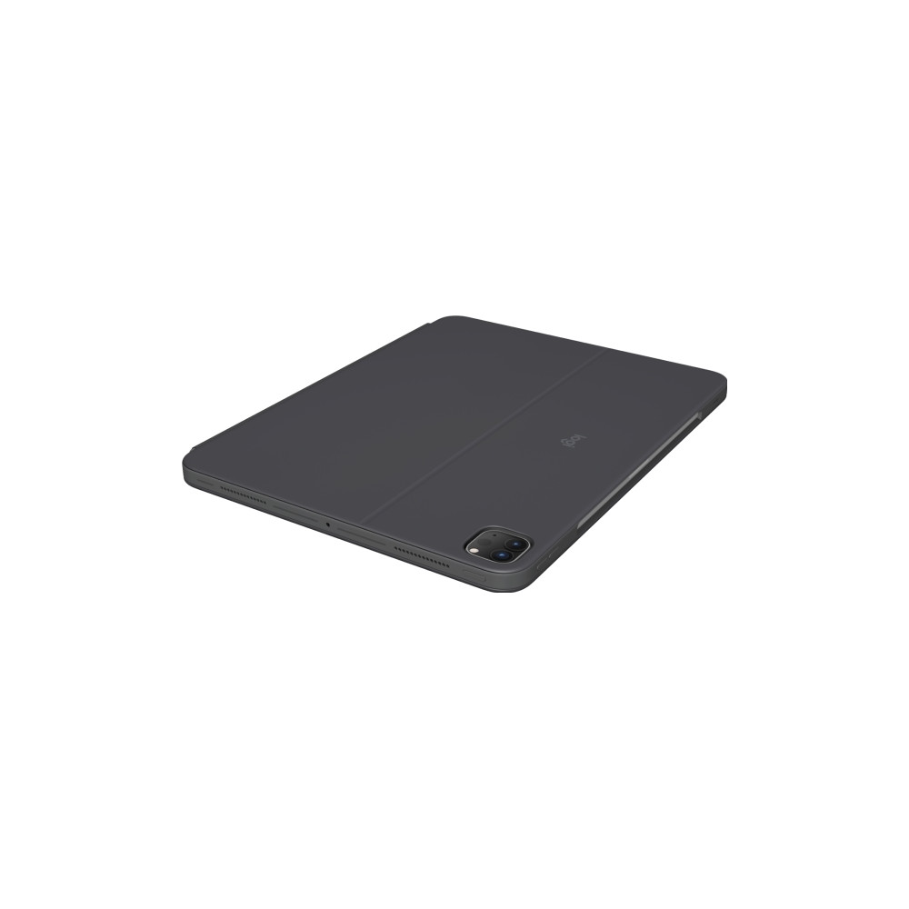 Produktbild för Logitech Combo Touch - tangentbord och foliefodral - med pekdyna - QWERTY - USA, internationellt - grafit Inmatningsenhet