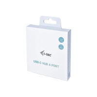 Produktbild för i-Tec USB-C 3.1 Metal HUB - hubb - 4 portar