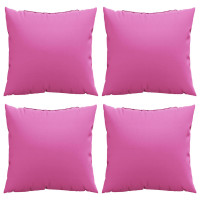 Produktbild för Spridda Kuddar Enfärgad 4 pcs Rosa 50 x 50 cm Polyester Tyg