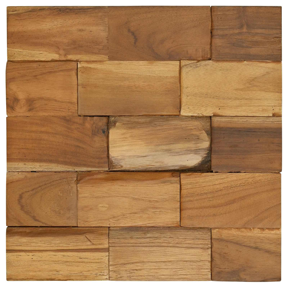 Produktbild för Förvaringspall Brun 40 x 40 x 45 cm Massivt teakträ