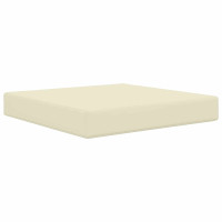 Produktbild för Utomhus Soffa Kudde Kräm 60 x 60 x 8 cm Polyester