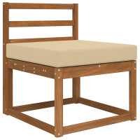 Produktbild för Utomhus Soffa Kudde Beige 60 x 60 x 8 cm Polyester