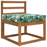 Produktbild för Utomhus Soffa Kudde Bladmönster 60 x 60 x 8 cm Polyester