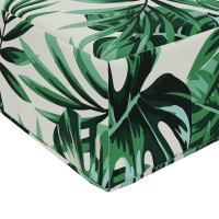 Produktbild för Utomhus Soffa Kudde Bladmönster 60 x 60 x 8 cm Polyester