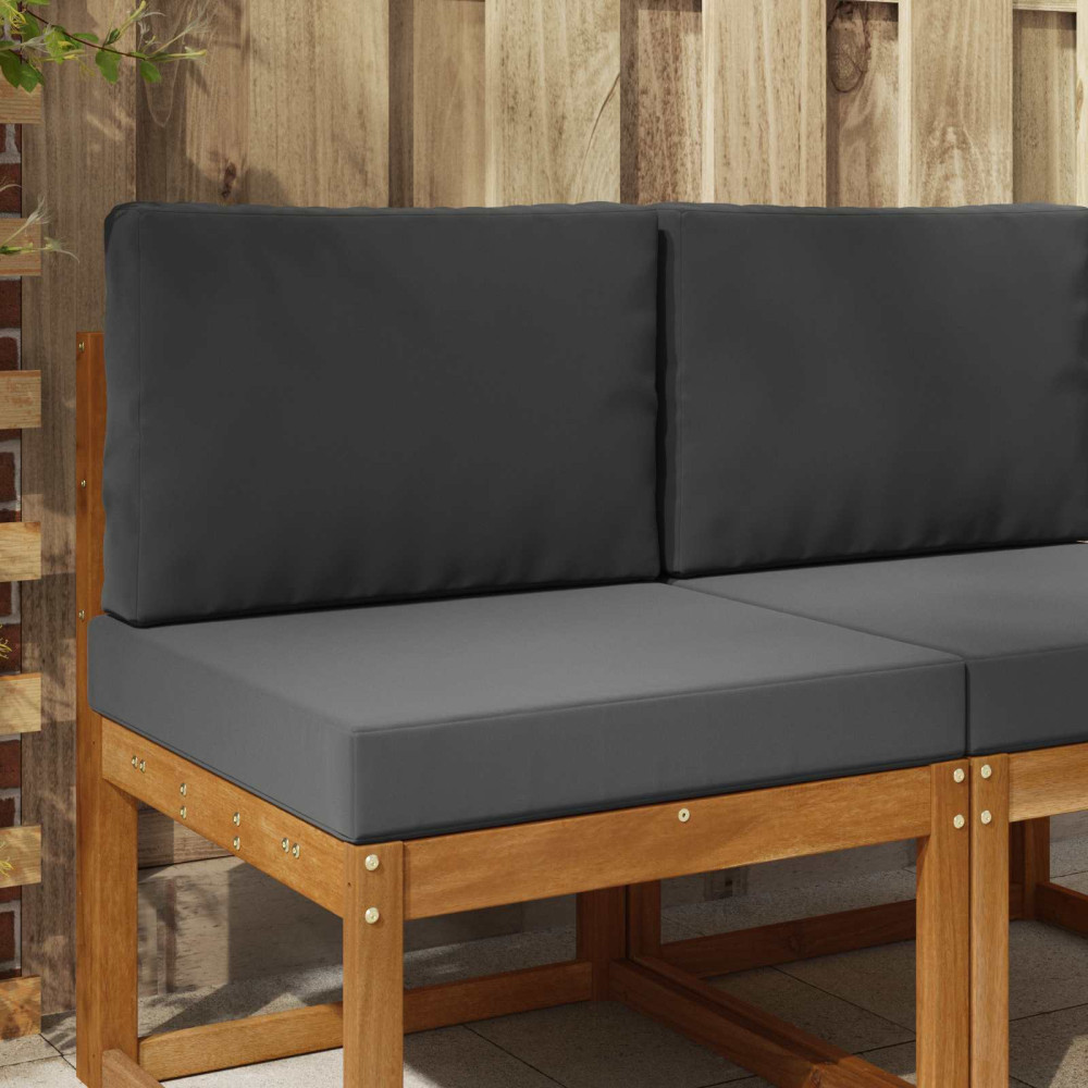 Produktbild för Utomhus Soffa Kudde 2 pcs Antracit Polyester