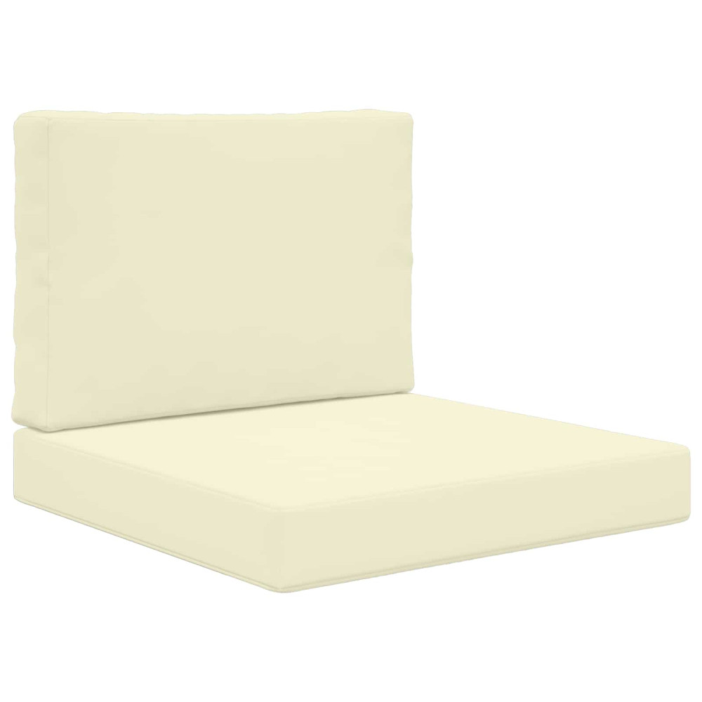 Produktbild för Utomhus Soffa Kudde 2 pcs Kräm Polyester