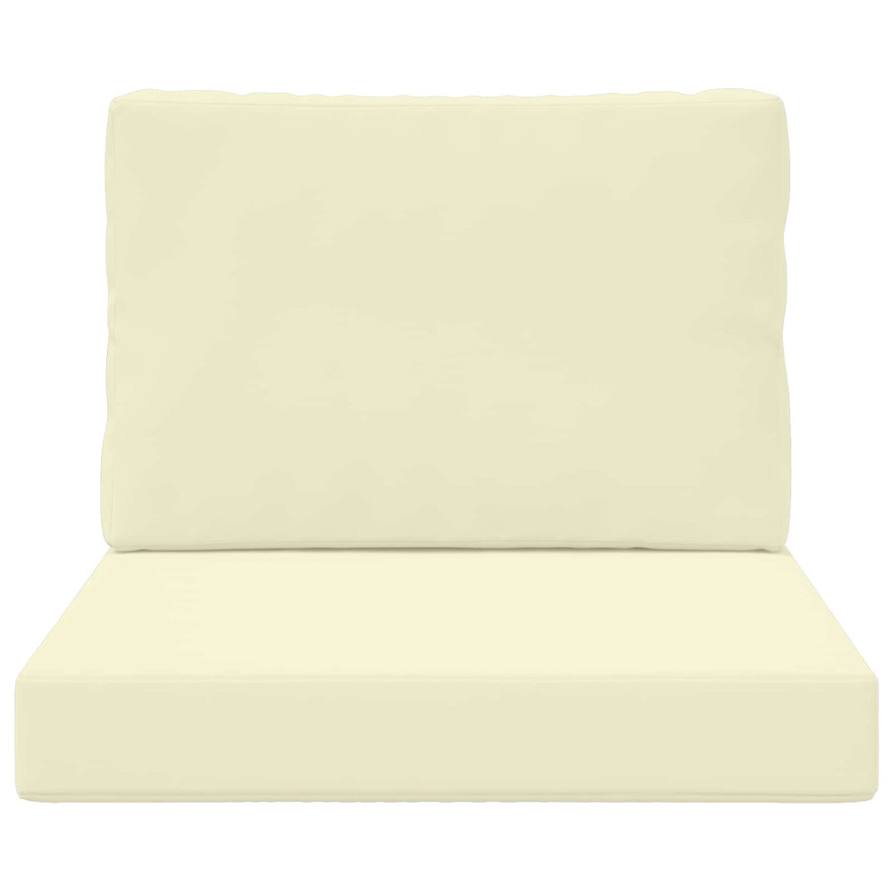 Produktbild för Utomhus Soffa Kudde 2 pcs Kräm Polyester