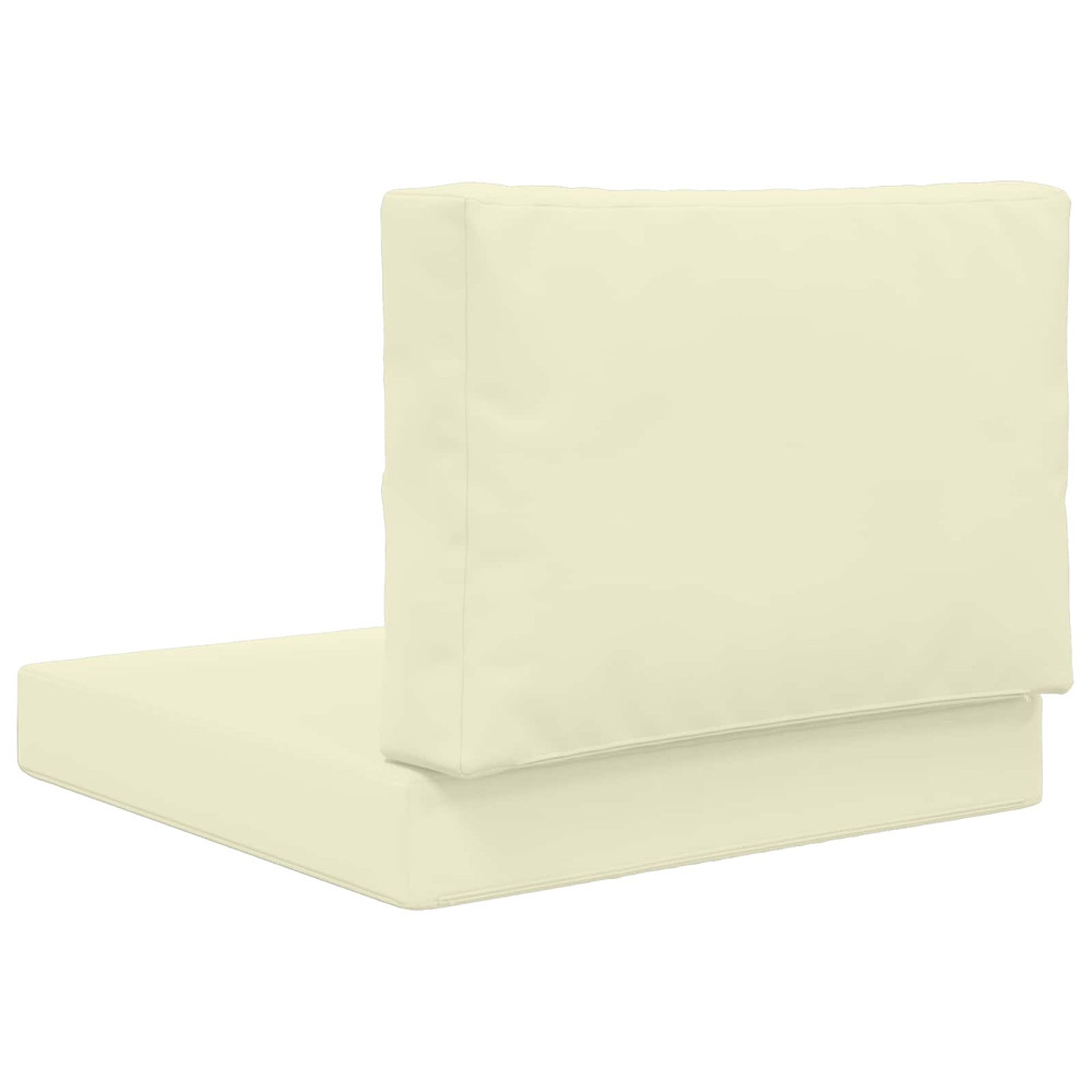 Produktbild för Utomhus Soffa Kudde 2 pcs Kräm Polyester