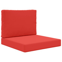 Produktbild för Utomhus Soffa Kudde 2 pcs Röd Polyester