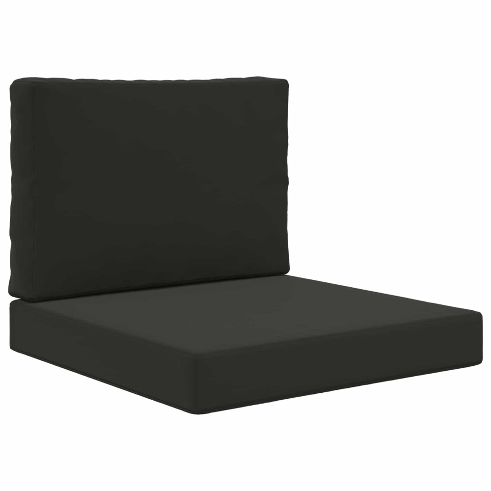 Produktbild för Utomhus Soffa Kudde 2 pcs Svart Polyester